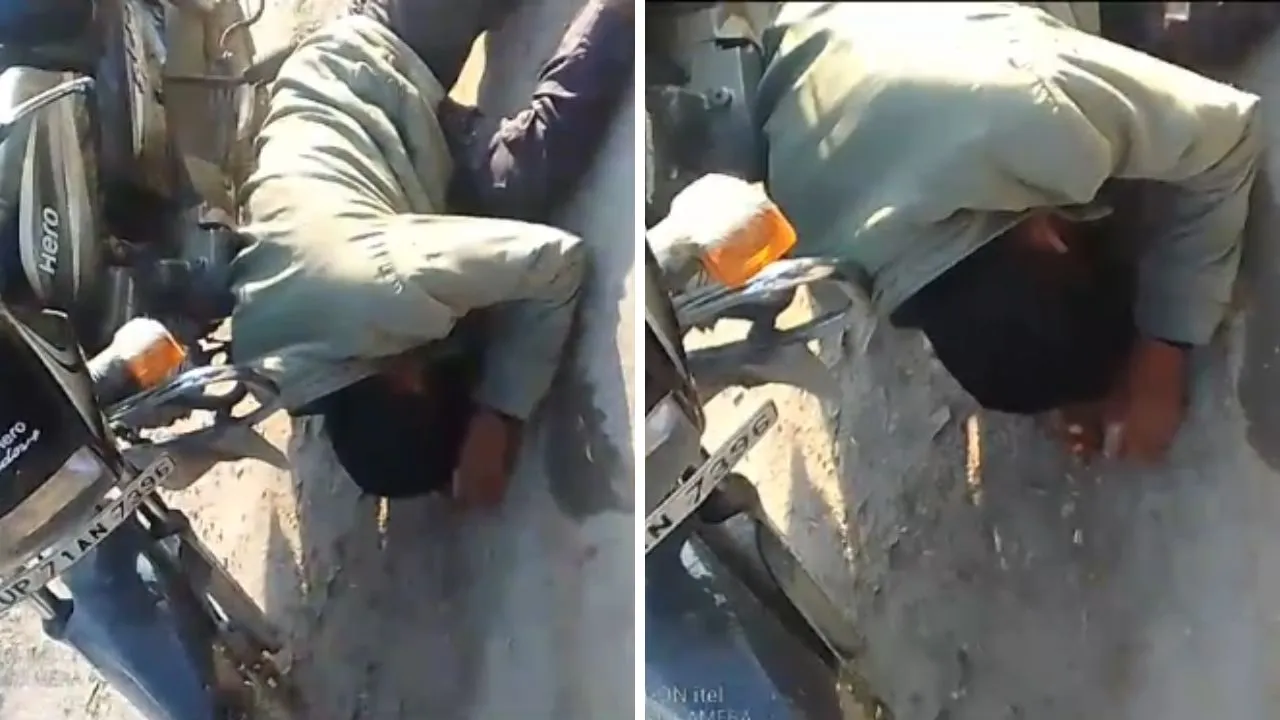 Fatehpur: नशे में धुत कथित शिक्षक का वीडियो वायरल, हाईवे किनारे घंटो लोटता रहा, जानिए पूरा मामला