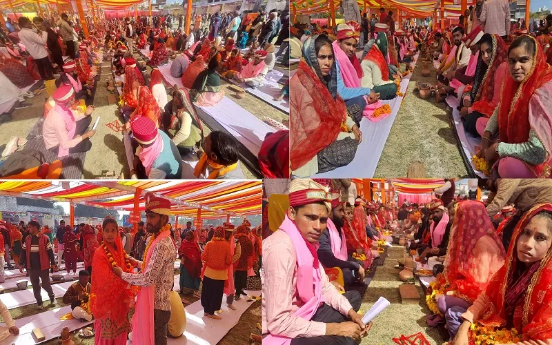 Rampur : वैलेंटाइन डे पर 2000 जोड़ों की शादियों में गूंजने लगे मंत्र और कुबूल, कुबूल