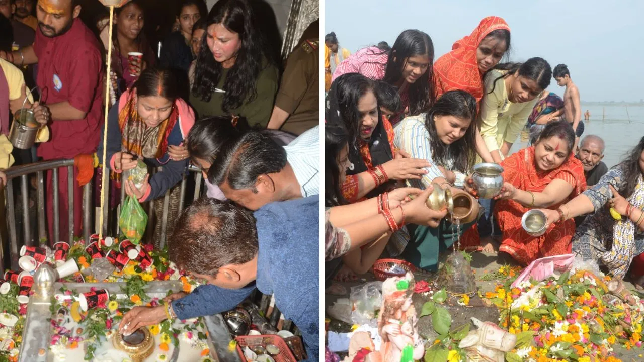महाशिवरात्रि में कानपुर के आनंदेश्वर, सिद्धनाथ व जागेश्वर मंदिर में भक्तों की भीड़: शिवालयों में गूंज रहे जयकारे, दूध, बेलपत्र से कर रहे अभिषेक