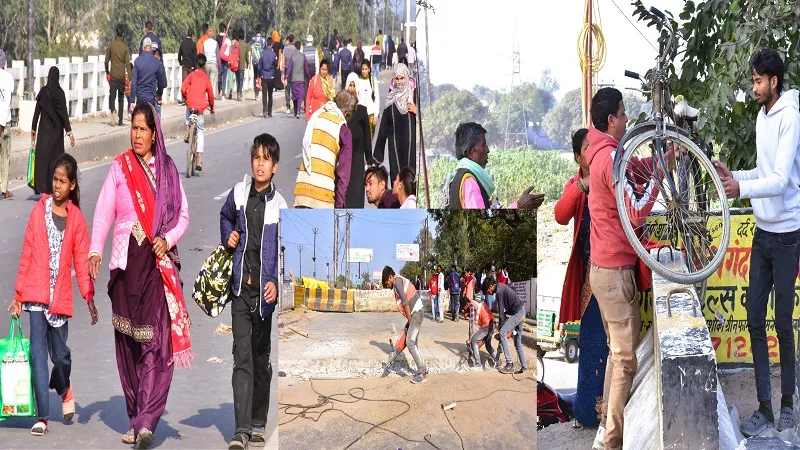 मुरादाबाद : रामगंगा पुल बंद होने के चलते जामा मस्जिद पुल पर बढ़ता जा रहा ट्रैफिक का दबाव, एसएसपी से संभाली कमान