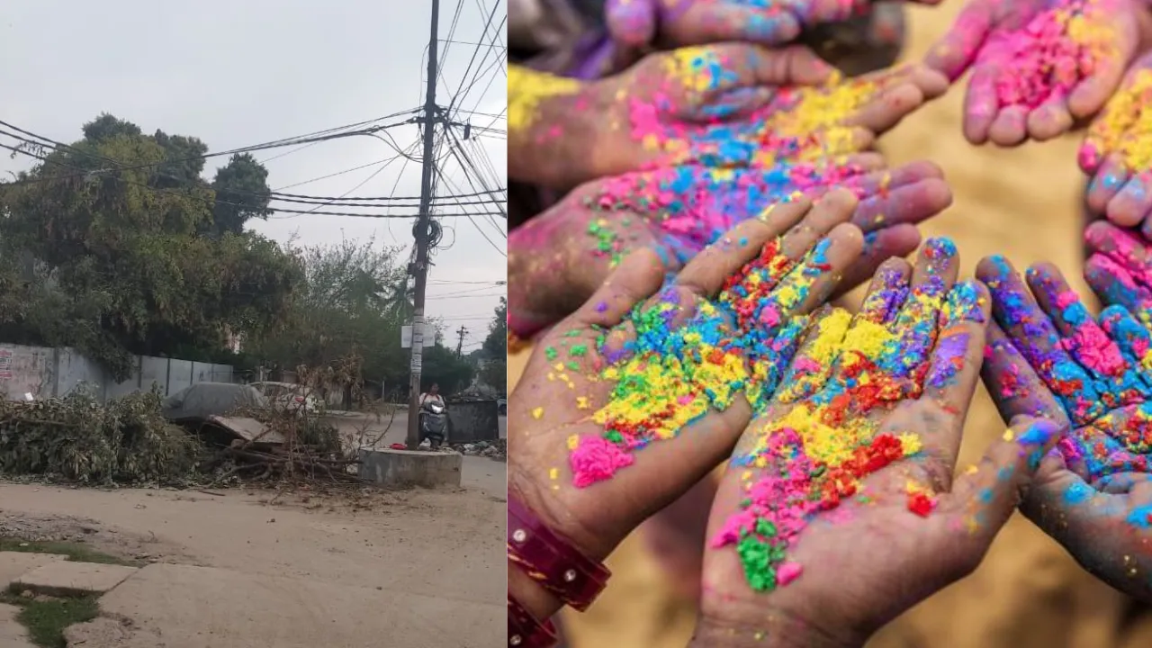 अधिकारियों की लापरवाही, कही रंग में भंग न डाल दें बिजली के लटकते तार