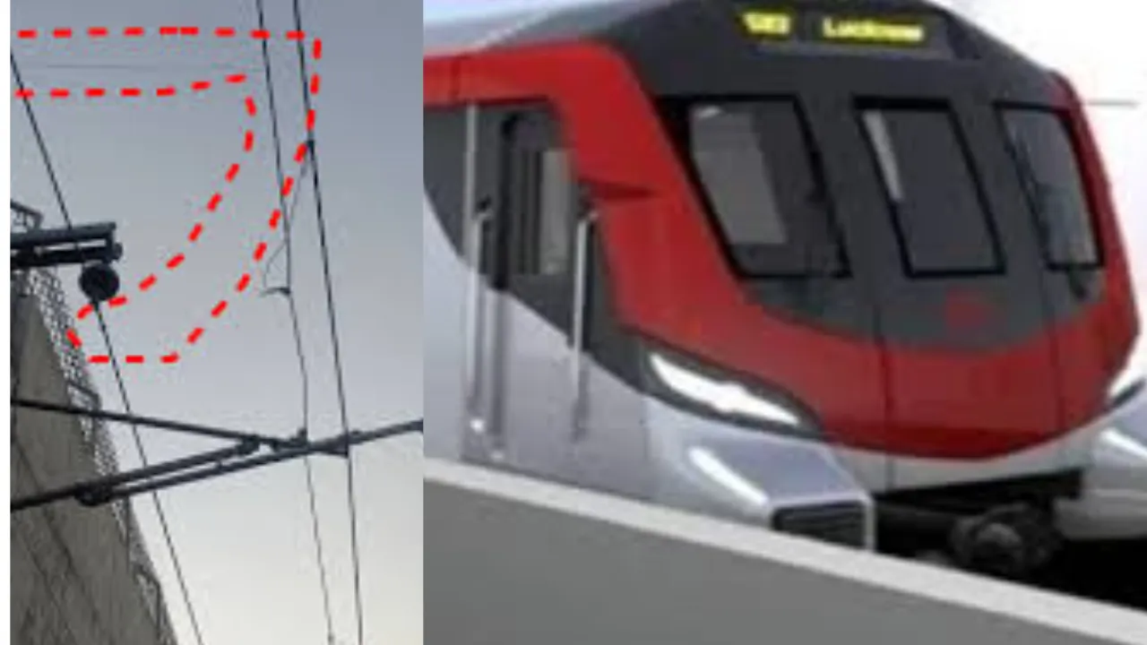 चाइनीज मांझे ने रोक दी मेट्रो ट्रेन, चारबाग से एयरपोर्ट के बीच एक घंटे ठप रहा ट्रेनों का संचालन