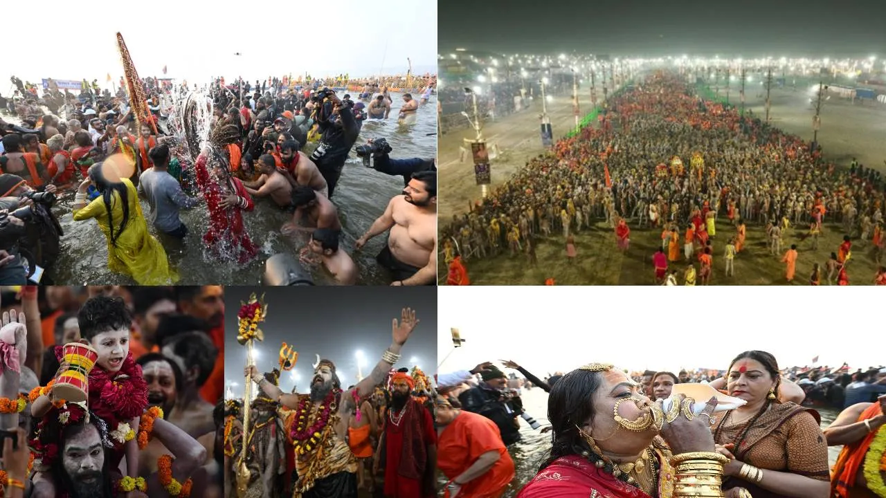 महाकुम्भ: त्रिवेणी तट पर उमड़ा जनसैलाब, नागा साधु बने आकर्षण का केंद्र, देखें मनमोहक तस्वीरें 