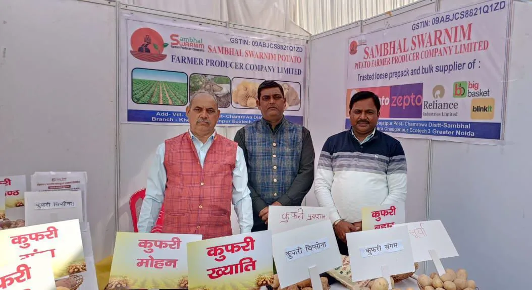 राजभवन की प्रदर्शनी में सजा संभल का आलू, जमकर हुई तारीफ