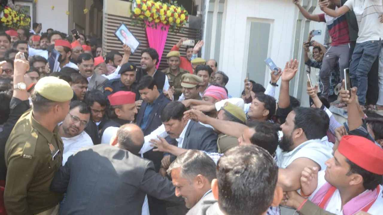 अखिलेश यादव जाजमऊ आगमन 2