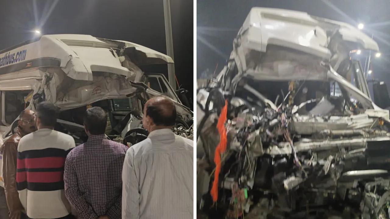 Etawah: श्रद्धालुओं से भरी बस ट्रेलर से टकराई, चालक की मौत, कई श्रद्धालु घायल, चार गंभीर