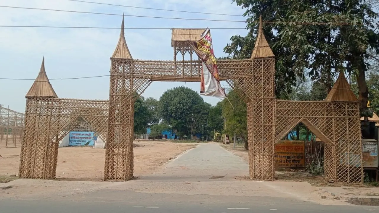 Kannauj में पीतांबरा महायज्ञ: शुरू हुआ यज्ञशाला का निर्माण कार्य, बोर्डिंग मैदान में जोरशोर से चल रहीं तैयारियां