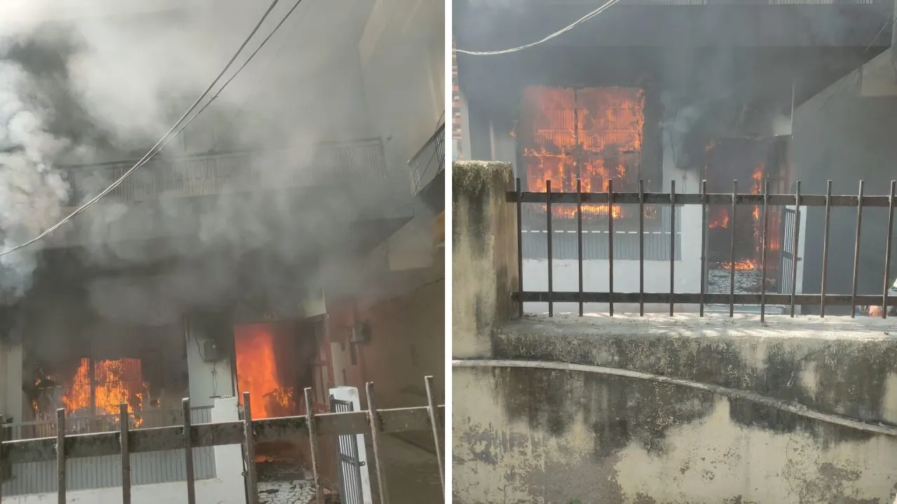 Kanpur: घी गोदाम में लगी भीषण आग, दमकलकर्मियों ने पाया काबू, कोई जनहानि नहीं, शार्ट सर्किट से आग लगने की आशंका