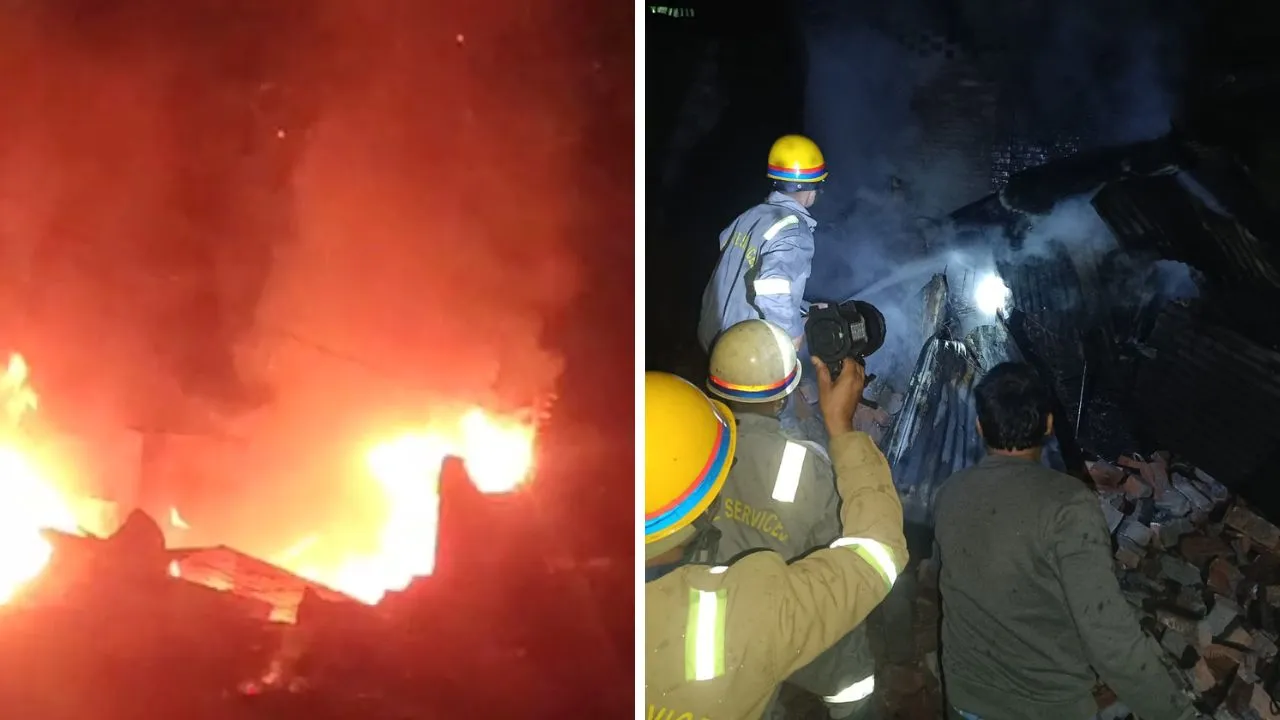 Kanpur: कारखाने में शार्ट सर्किट से लगी भीषण आग, चपेट में आने से ऑक्सीजन सिलेंडर में विस्फोट, दमकलकर्मियों ने पाया काबू