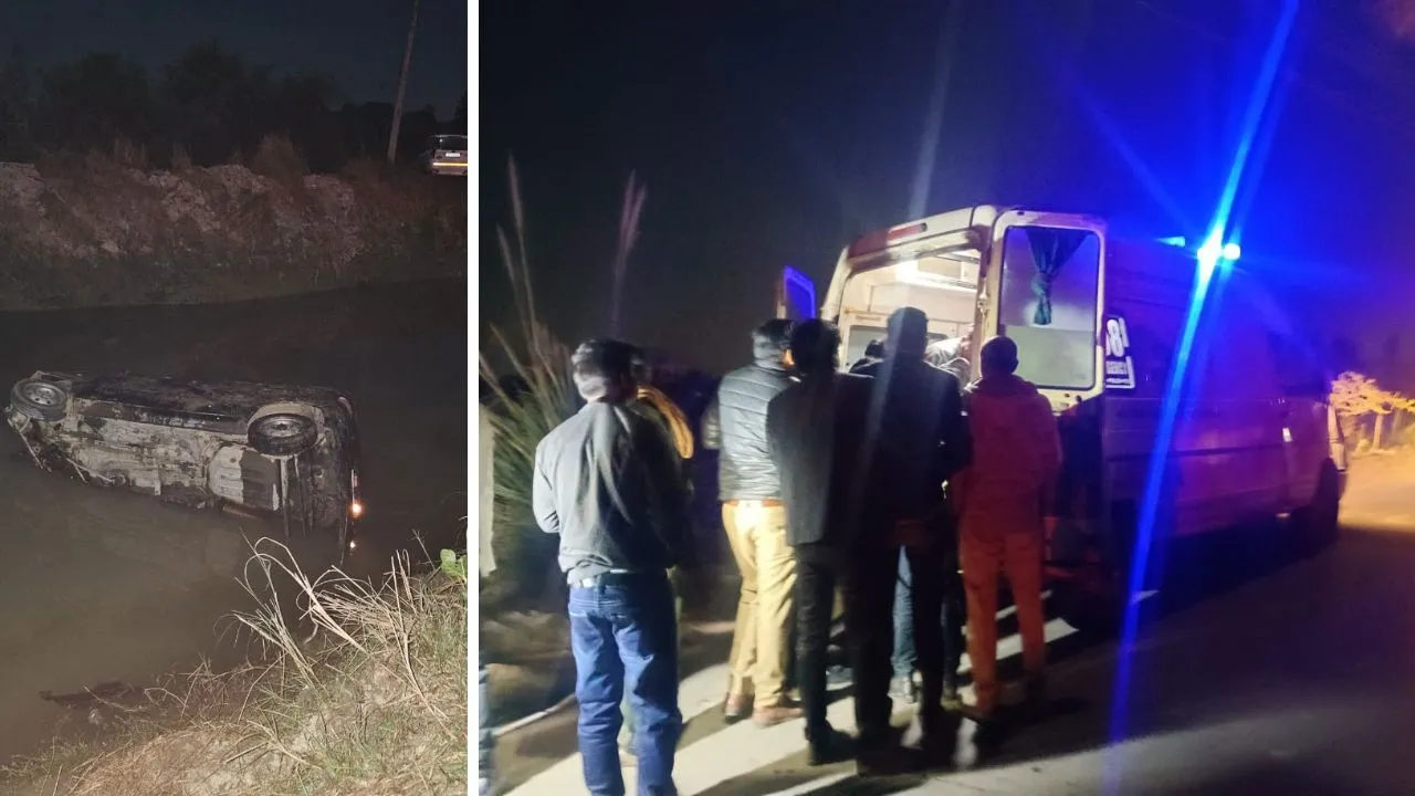 Kanpur: तेज रफ्तार कार अनियंत्रित होकर बंबा में गिरी, सेना के जवान समेत दो लोगों की मौत, दो की हालत गंभीर