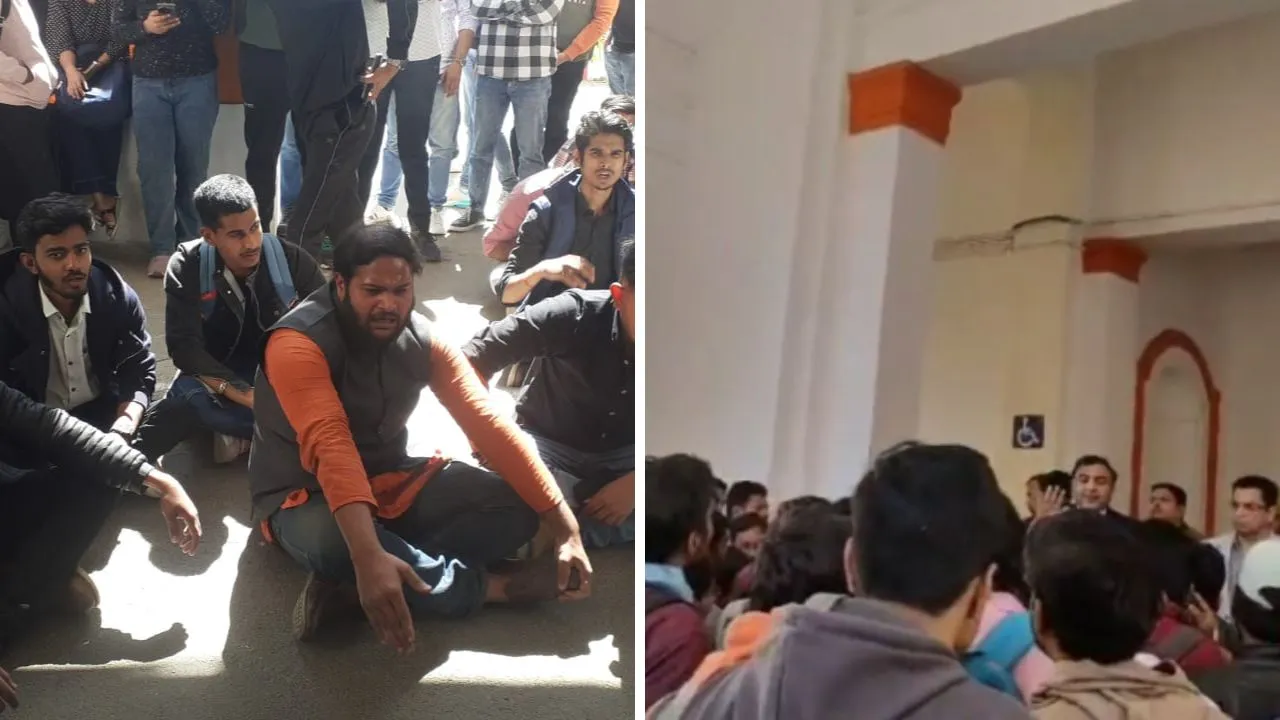 Kanpur के HBTU में छात्रों का हंगामा: परीक्षा से बाहर किए जाने पर धरने पर बैठे, उठाई ये मांग... 