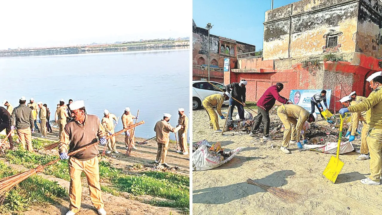 Kanpur: संत निरंकारी की टीम ने शहर में चलाया स्वच्छता अभियान, साफ किए नहर, आनंदेश्वर मंदिर और ब्रह्मावर्त घाट 