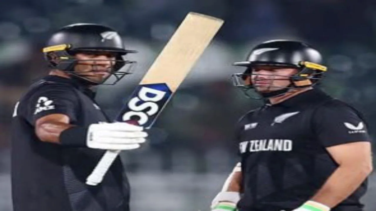 BAN vs NZ: न्यूजीलैंड ने बांग्लादेश को पांच विकेट से हराया, रविंद्र और टॉम लाथम ने खेली शानदार पारी, सेमीफाइनल में पहुंचाया