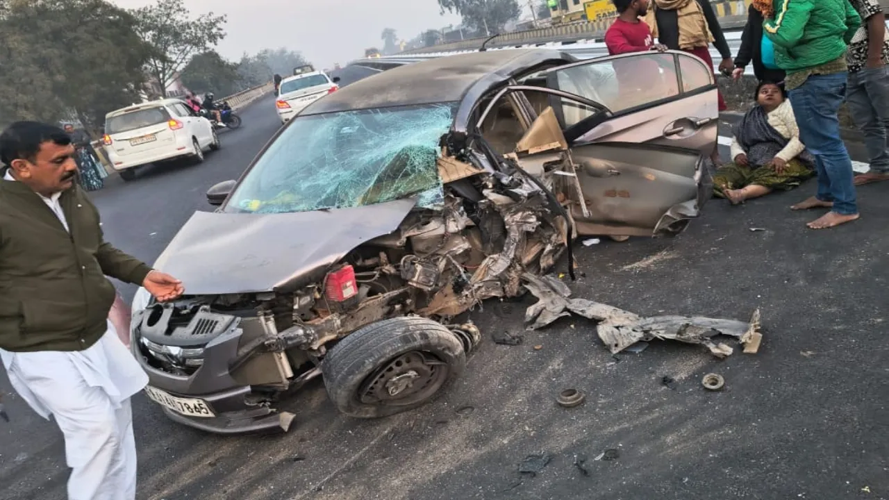 Barabanki road accident :  महाकुंभ से वापस लौट रहा था परिवार, दुर्घटना में एक की मौत, आठ लोग जख्मी