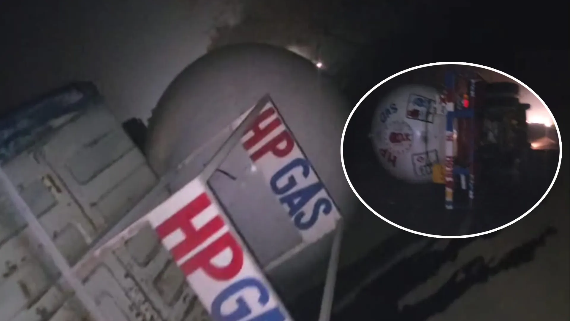 बरेली: नशे में धुत्त था ड्राइवर...पलट गया एलपीजी से भरा टैंकर, गैस के रिसाव से मचा हड़कंप