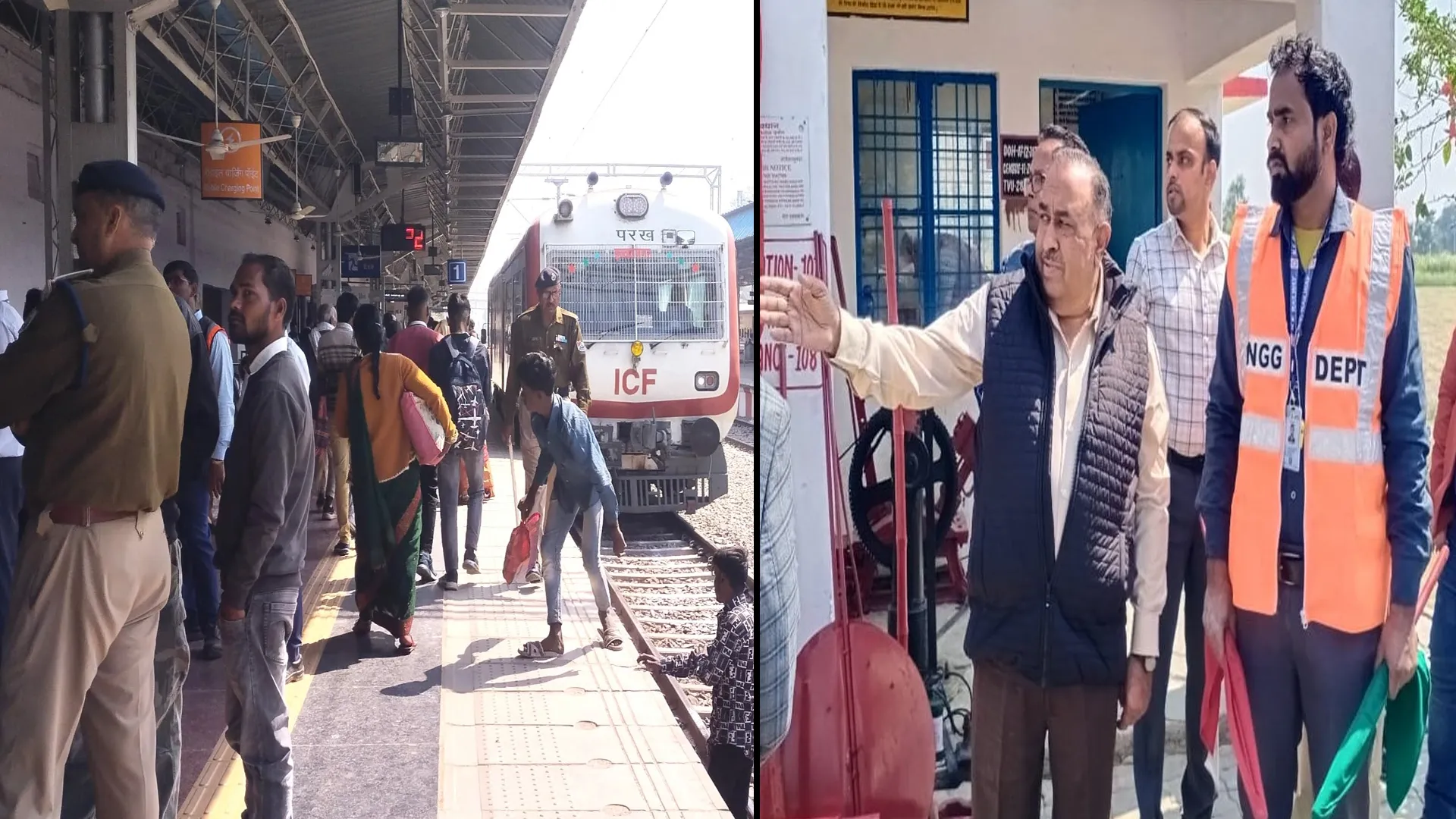 लखीमपुर स्टेशन पहुंचे पीसीएसओ, परखे संरक्षा के मानक