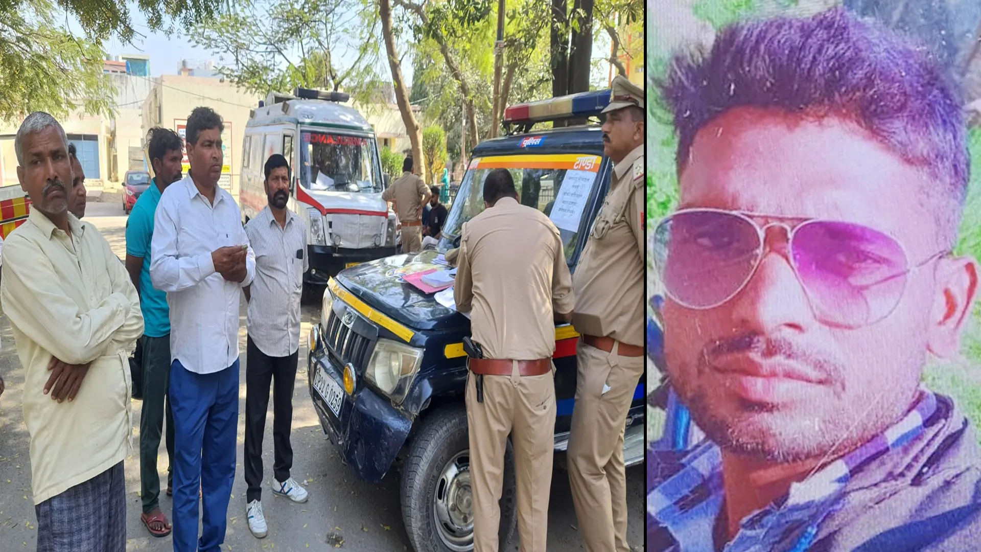 रामपुर : डीसीएम ने टैक्टर-ट्राली को मारी टक्कर, चालक की मौत