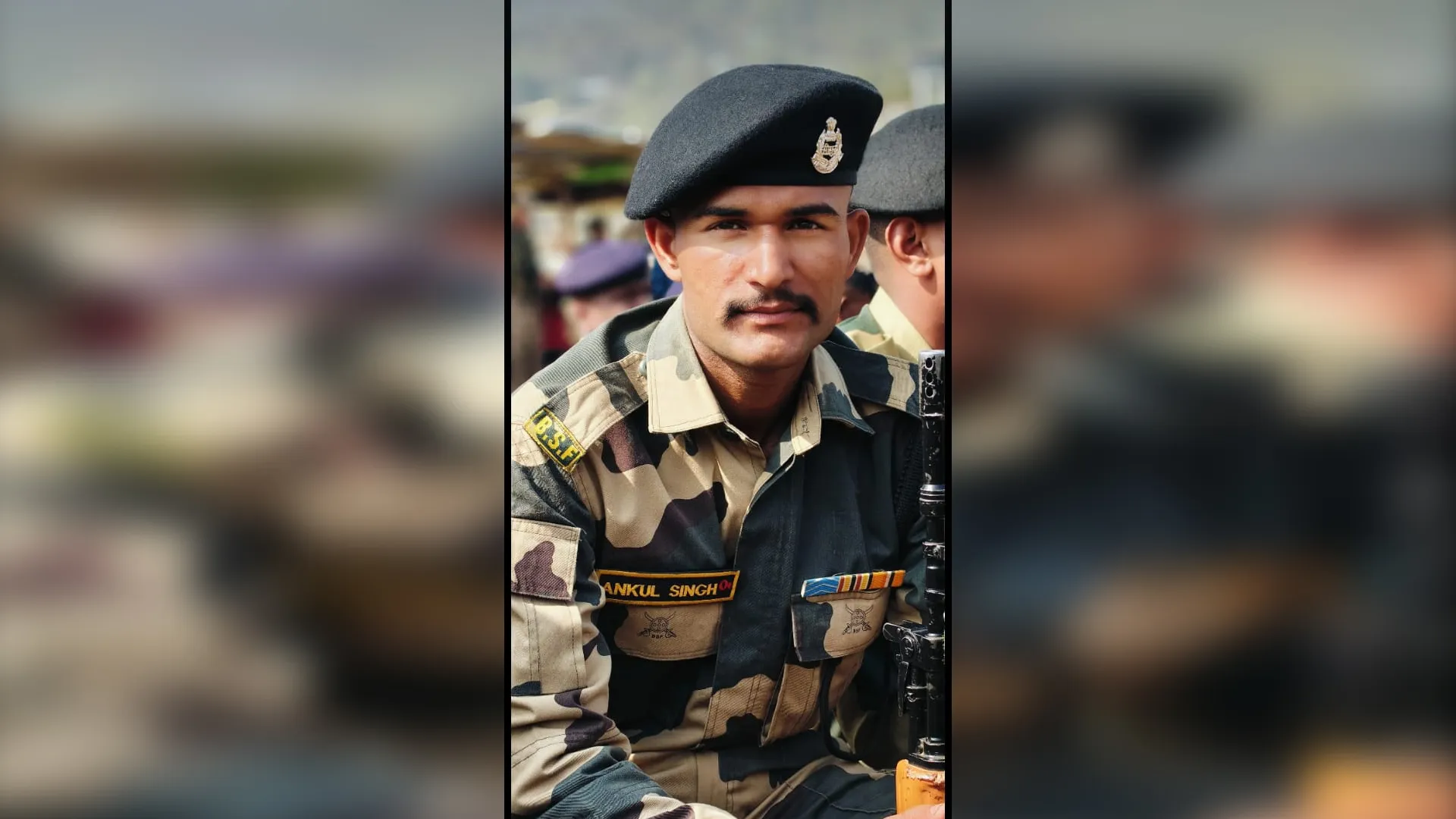 रामपुर : मणिपुर में हुए हादसे में बीएसएफ जवान की मौत