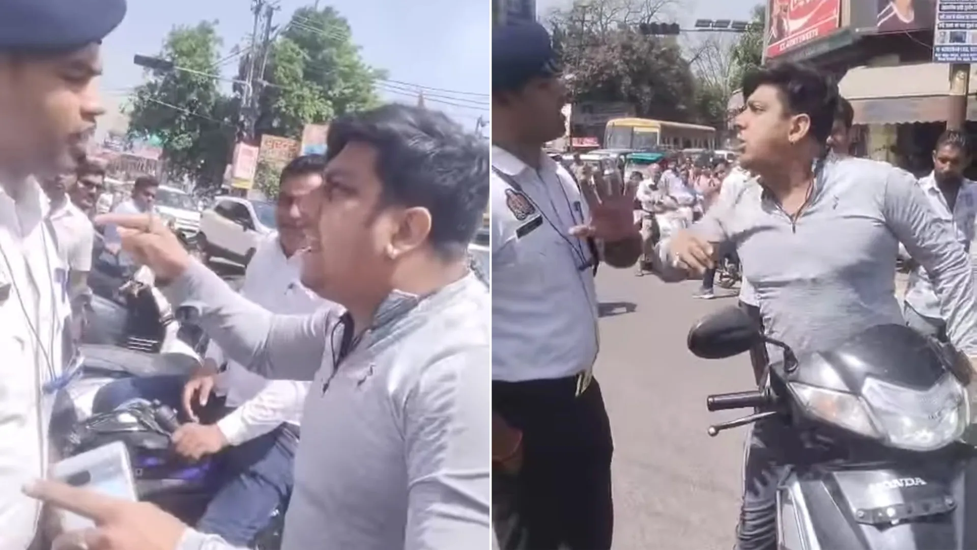 बिजनौर : ट्रैफिक पुलिसकर्मी से बदसलूकी करने वाला स्कूटी सवार गिरफ्तार, मुकदमा दर्ज