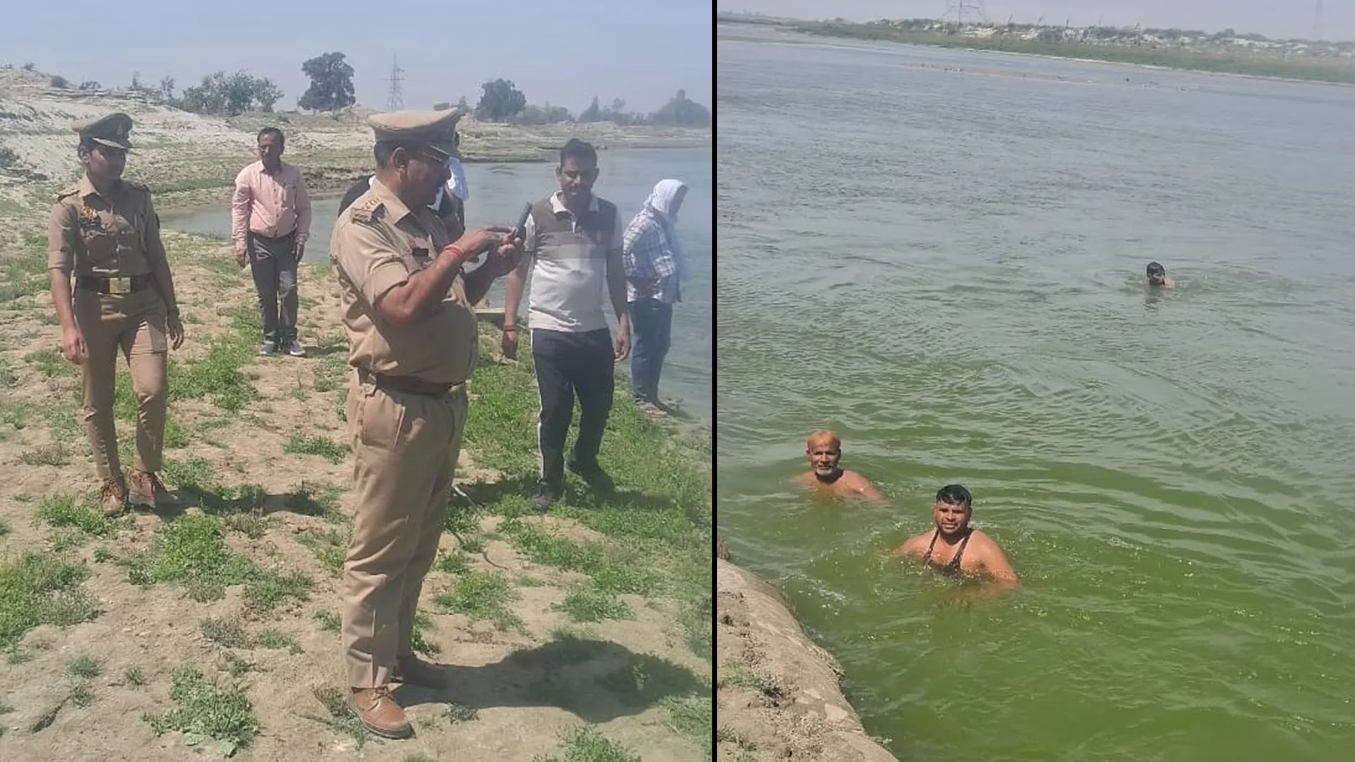 शाहजहांपुर: अपह्त ऋतिक की तलाश में गोताखोरों ने रामगंगा नदी में किया तलाश 