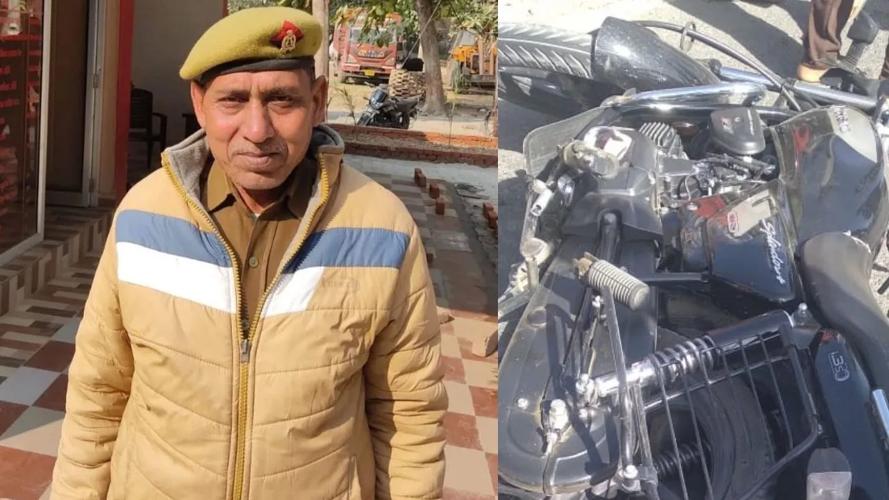 लखीमपुर खीरी: अज्ञात वाहन ने बाइक को मारी टक्कर, होमगार्ड गार्ड की मौत