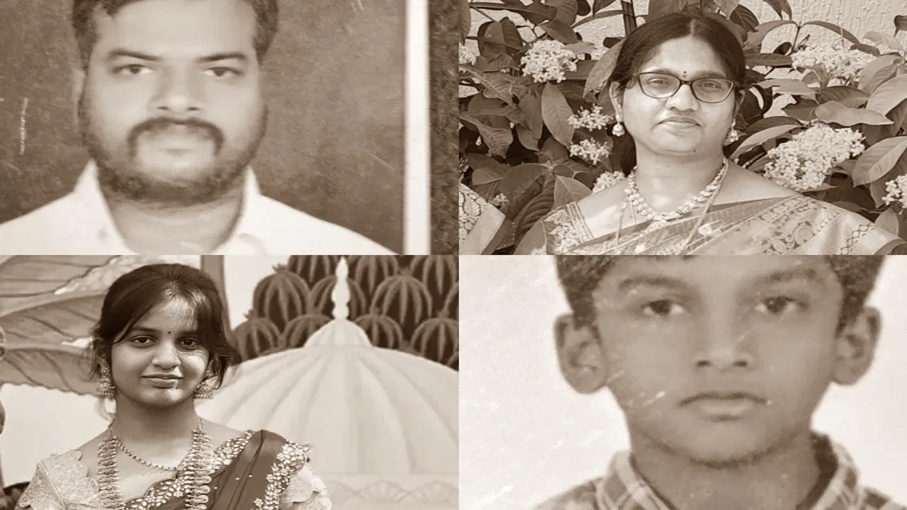 सॉरी! हम मर रहे हैं क्योंकि... हैदराबाद में पति-पत्नी समेत एक ही परिवार के 4 लोगों ने किया सुसाइड, अलग-अलग मिले शव