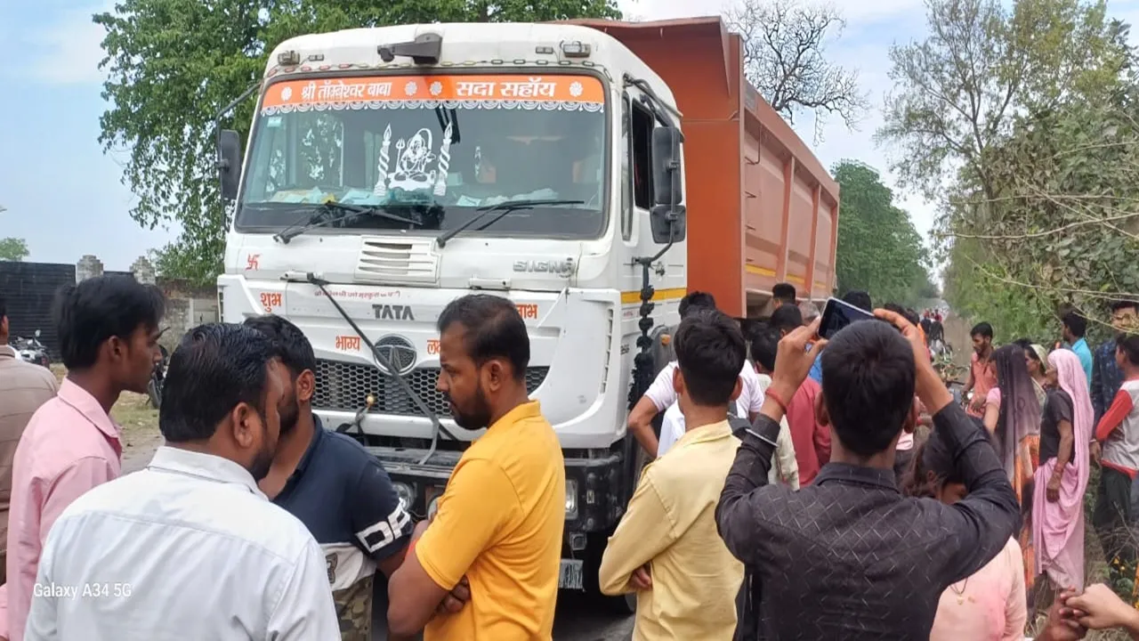 गोंडा: सड़क पार कर रही महिला को डम्पर ने कुचला, मौत