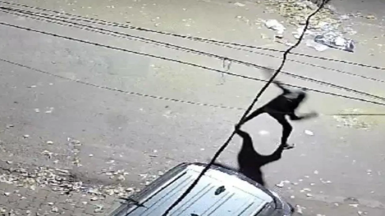 प्रयागराज: दहशत फैलाने के इरादे से बाइक सवार बदमाशों ने की बमबाजी, सीसीटीवी कैमरे में कैद हुई वारदात