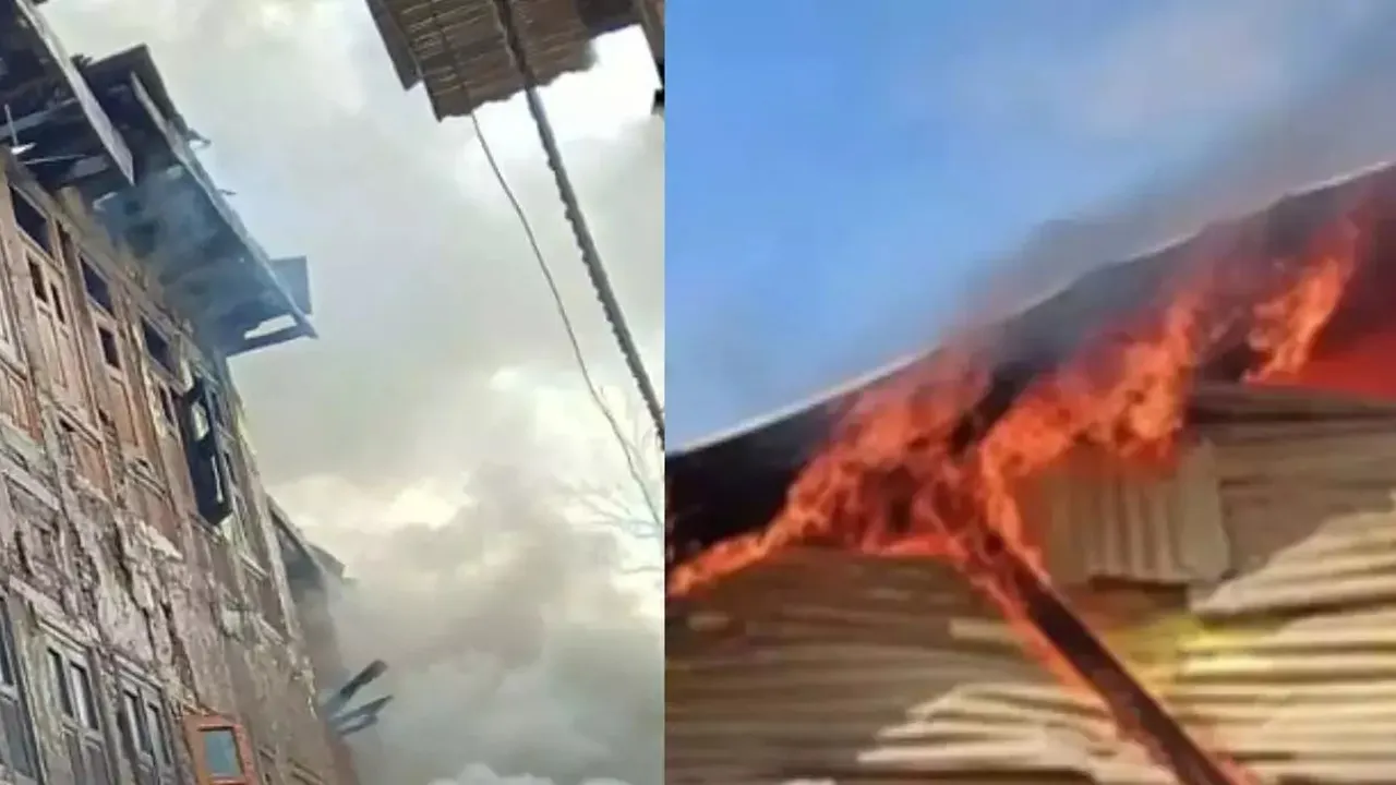 जम्मू-कश्मीर: अनंतनाग में भीषण आग से 20 से अधिक घर जलकर खाक, तीन दर्जन परिवार बेघर