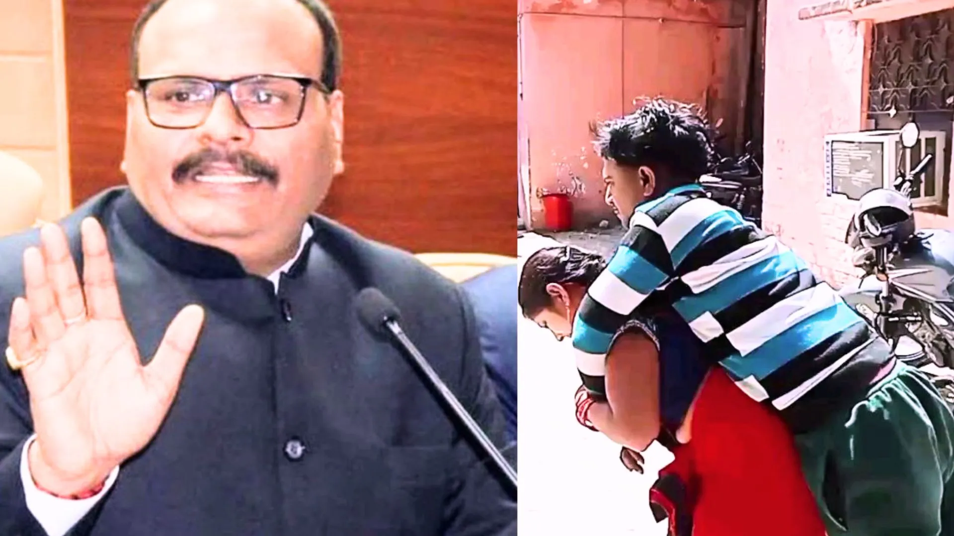 रायबरेली: अस्पताल में पीठ पर पति को लादकर ले गई पिंकी, डिप्टी सीएम ने मांगी रिपोर्ट 