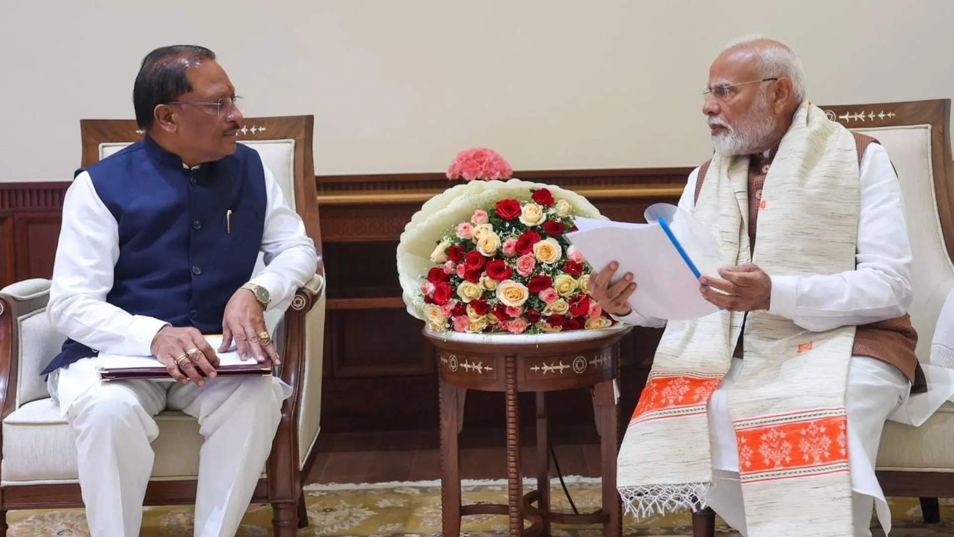 छत्तीसगढ़ के मुख्यमंत्री साय ने प्रधानमंत्री मोदी से की मुलाकात, विकास कार्यों और नक्सल उन्मूलन पर हुई चर्चा 