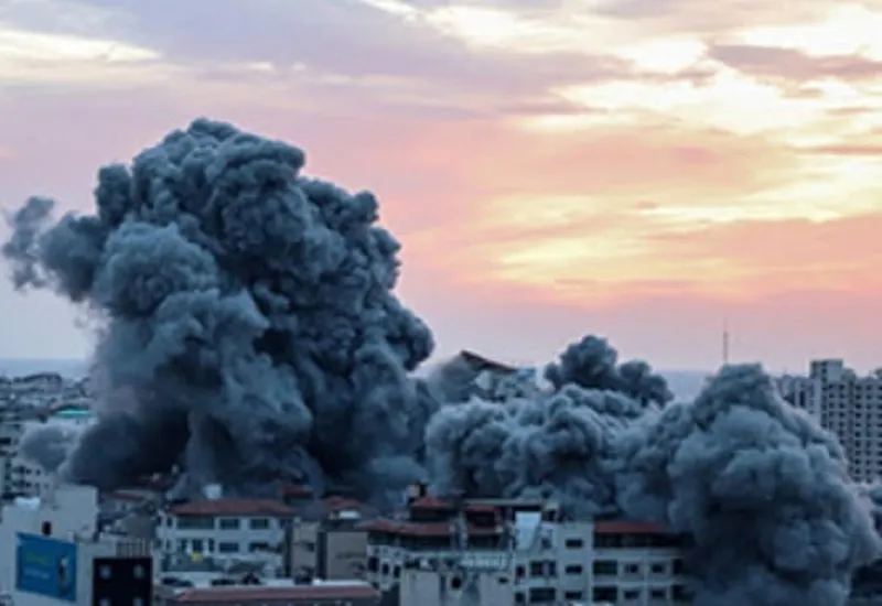 Israel Gaza War : उत्तरी गाजा में इजरायली हवाई हमले, 16 फिलिस्तीनियों की मौत...शोक सभा को बनाया निशाना 