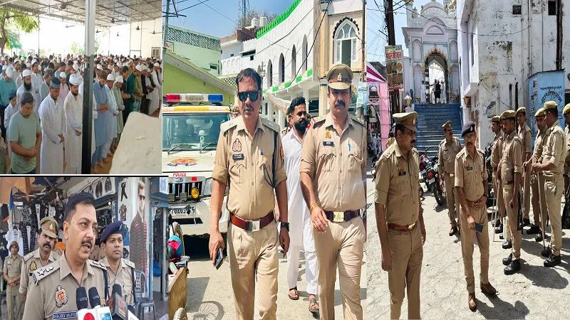 बिजनौर : शांतिपूर्वक अदा की गई जुमे की नमाज, सुरक्षा के रहे पुख्ता इंतजाम