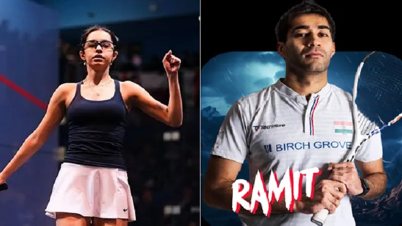 पीएसए स्क्वाश प्रतियोगिता की सात साल बाद भारत में वापसी, अनाहत-रमित होंगे आकर्षण का केंद्र