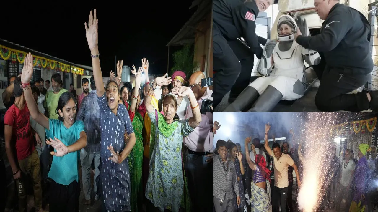 Gujarat: सुनीता विलियम्स की वापसी पर उनके पैतृक गांव में जश्न, लगे हर-हर महादेव के जयकारे, मंदिर में जलाई गई अखंड  ज्योति