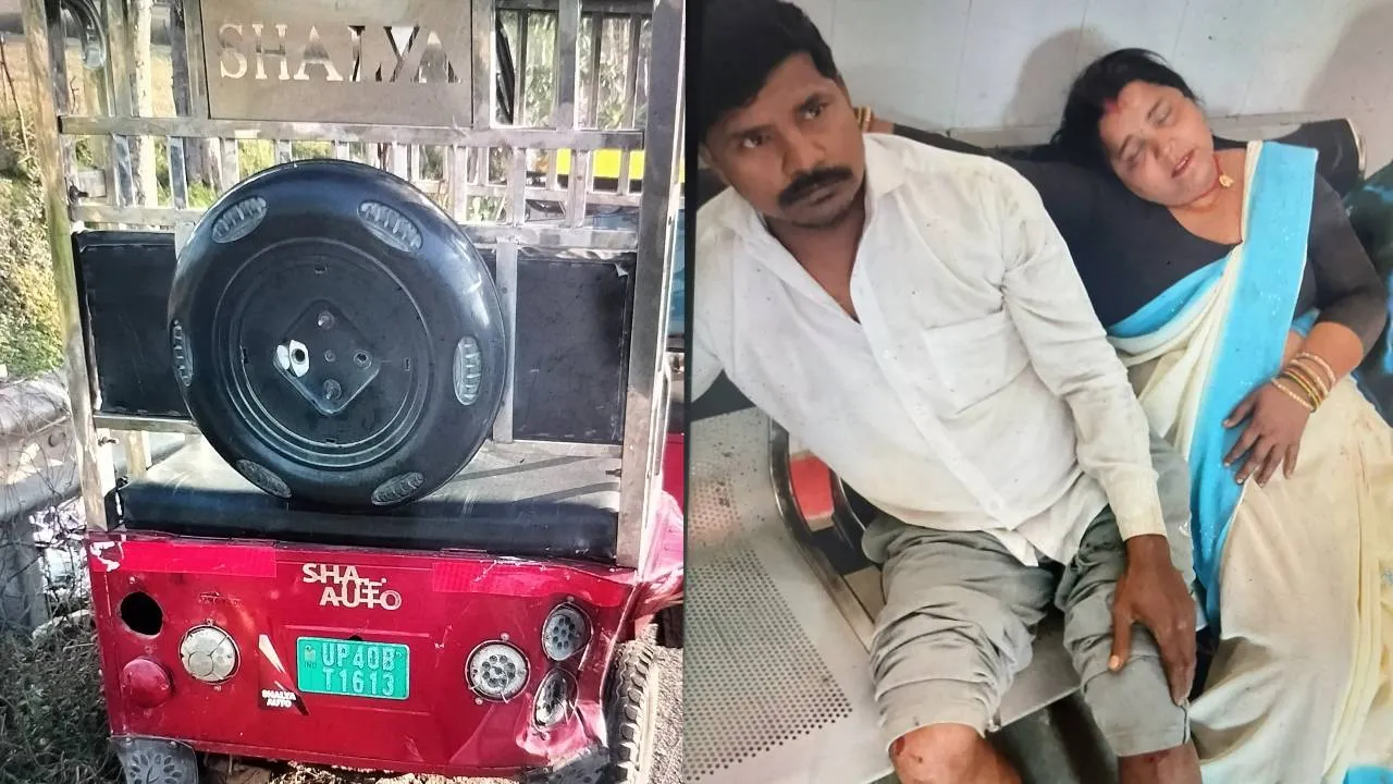 बहराइच: कार की टक्कर से पलटा ई रिक्शा, आठ घायल, तीन की हालत गंभीर