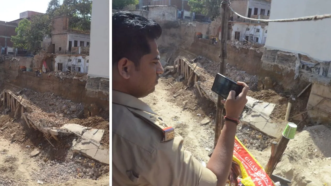 कानपुर में जमीन की खुदाई के दौरान ढही दीवार, छह लोग दबकर घायल, हादसे के बाद मची अफरा-तफरी