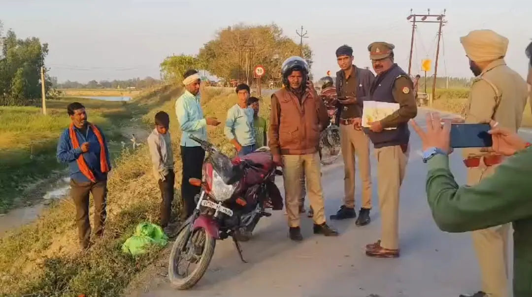 हरदोई: तेज रफ्तार कार की टक्कर से बाइक सवार अधेड़ की मौत