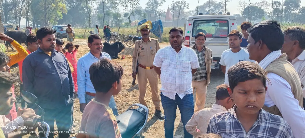 लखीमपुर खीरी: रामबट्टी में लगी भीषण आग से आठ घर जले, मची अफरातफरी