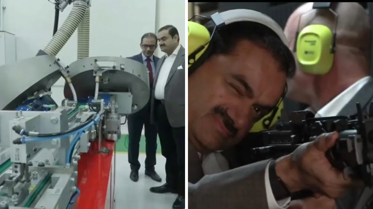Kanpur पहुंचे गौतम अदाणी, डिफेंस एंड एयरोस्पेस की फैक्ट्री का किया दौरा, गोलियां दागकर परखे हथियार