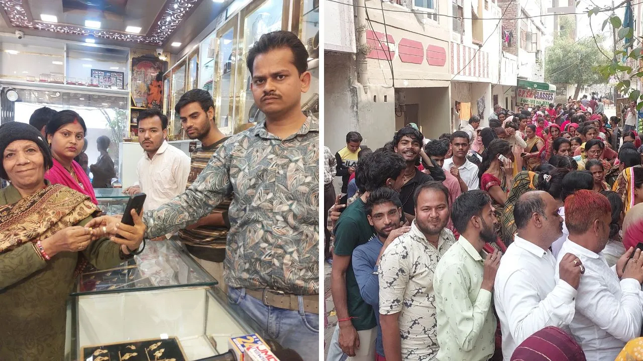 Kanpur में सर्राफ ने फ्री में बांटा सोना, लोगों में मची होड़, लगी लंबी-लंबी लाइनें, VIDEO सोशल मीडिया में वायरल