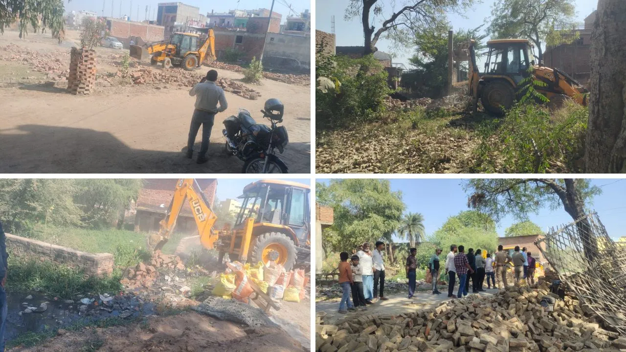 Kanpur: अवैध कब्जों पर चला बुलडोजर, केडीए ने बिनगवां में खाली कराई 10 करोड़ रुपये की जमीन, कब्जेदारों को मिली चेतावनी