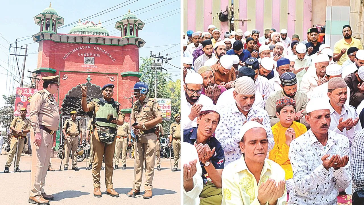 Kanpur: अलविदा की नमाज में अमन-ओ-अमान के लिए दुआ, वक्फ संशोधन बिल के विरोध में तमाम रोजेदारों ने बांधी काली पट्टी 