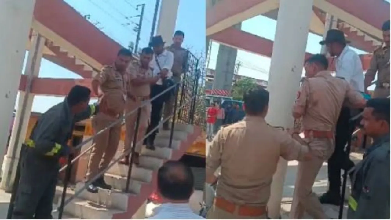 Lucknow News : विभागीय अधिकारियों पर परेशान होकर पानी की टंकी पर चढ़ा जेई, ढाई घंटे की मान मनौव्वल के बाद पुलिस ने नीचे उतारा