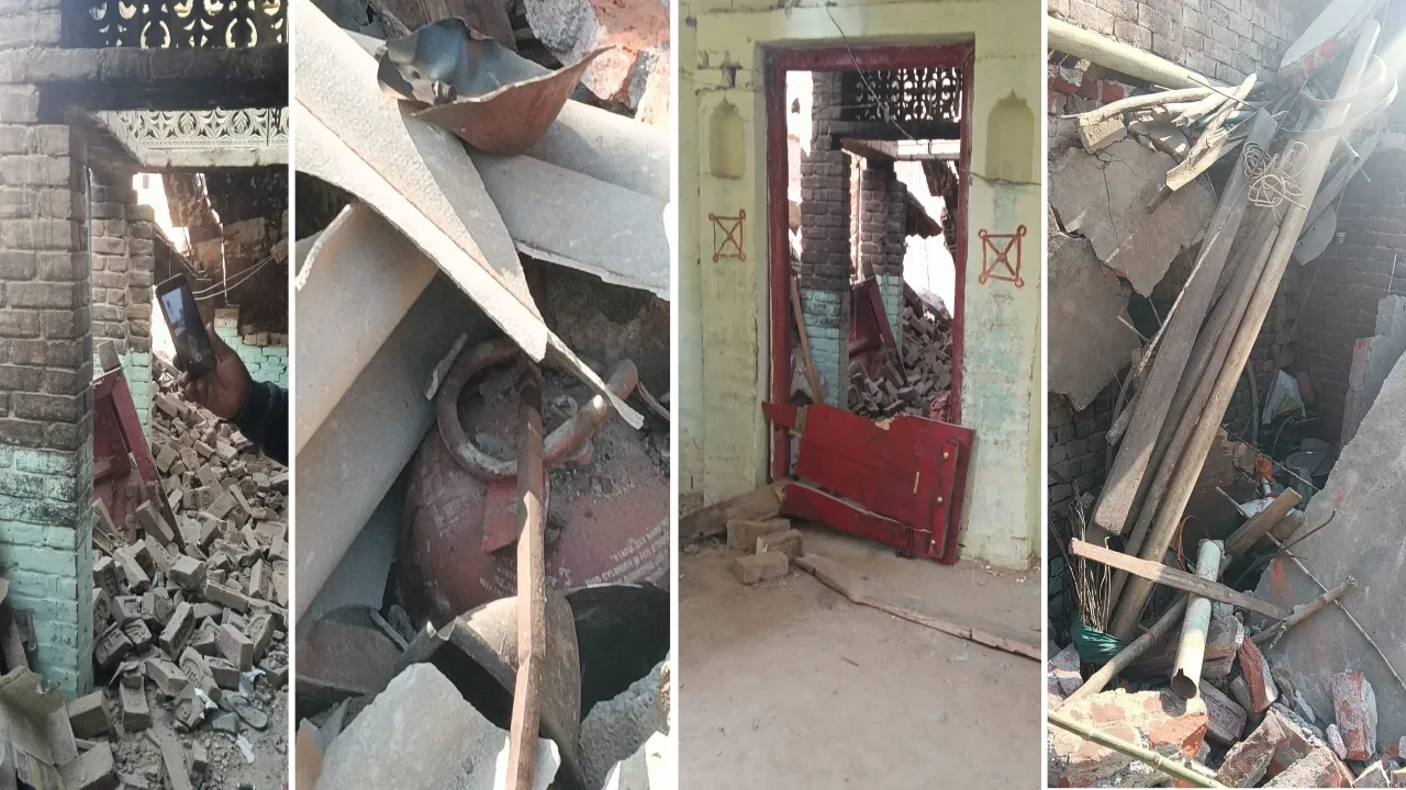 बंथरा में सिलेंडर फटा