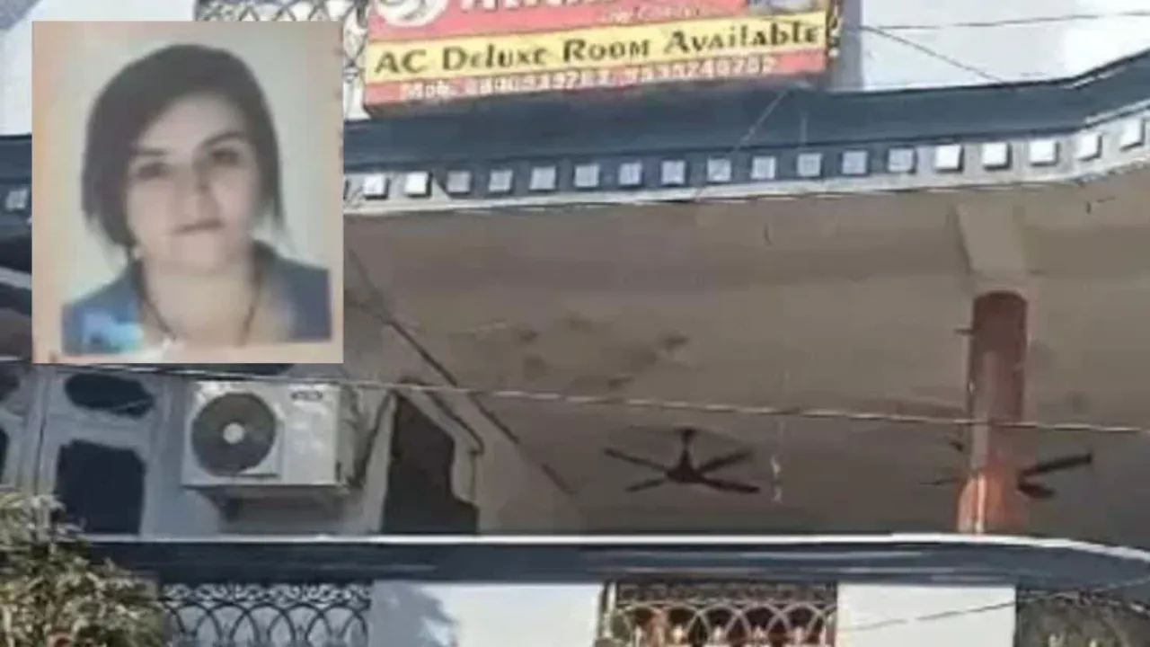 महिला की होटल में मिली लाश