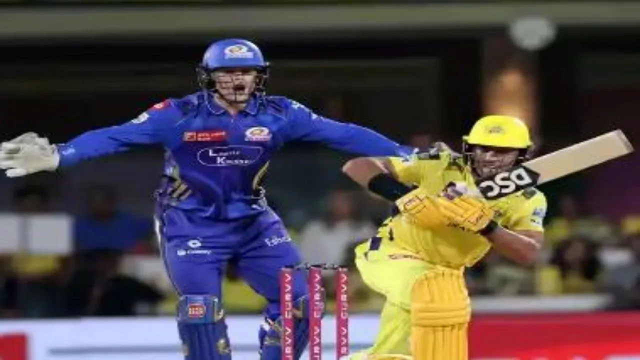 चेन्नई सुपर किंग्स ने मुंबई इंडियंस को चार विकेट से हराया, ऋतुराज और रचिन ने जड़े अर्धशतक