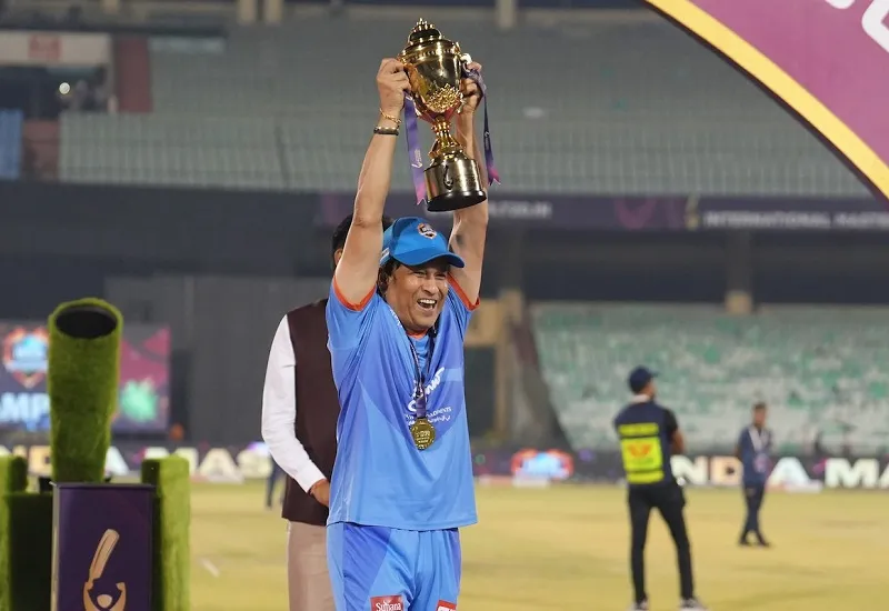 सचिन तेंदुलकर बोले-आईएमएल का खिताब लगातार तीसरी बार जीतना शानदार उपलब्धि 