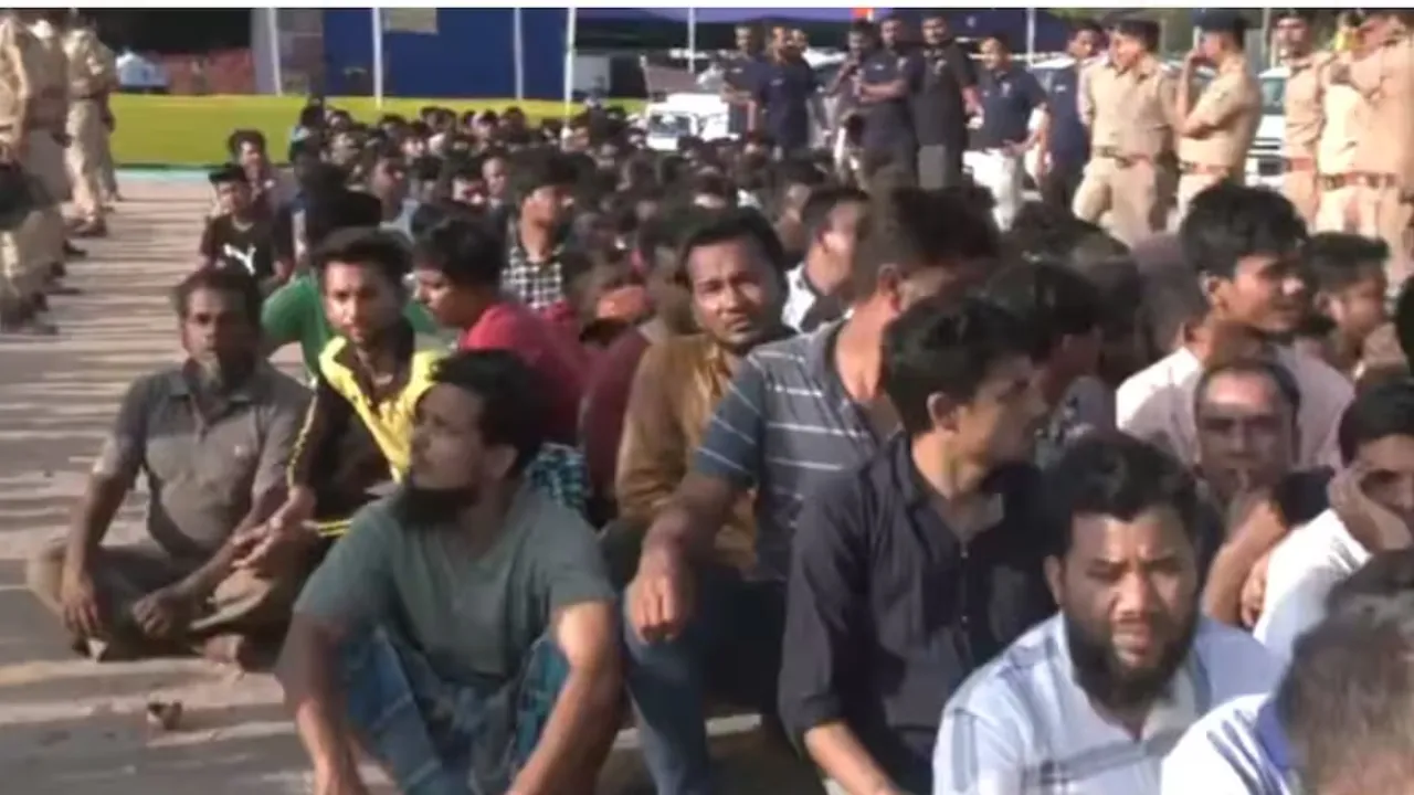 गुजरात में अवैध प्रवासियों के खिलाफ पुलिस का एक्शन जारी, अहमदाबाद और सूरत में पकड़े गए हजार से अधिक संदिग्ध