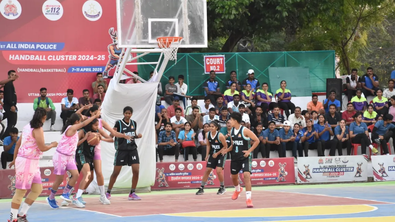 उत्तर प्रदेश खिलाड़ियों ने शानदार प्रदर्शन कर फाइनल मे बनाई जगह, अखिल भारतीय पुलिस हैंडबाल और बास्केटबॉल क्लस्टर